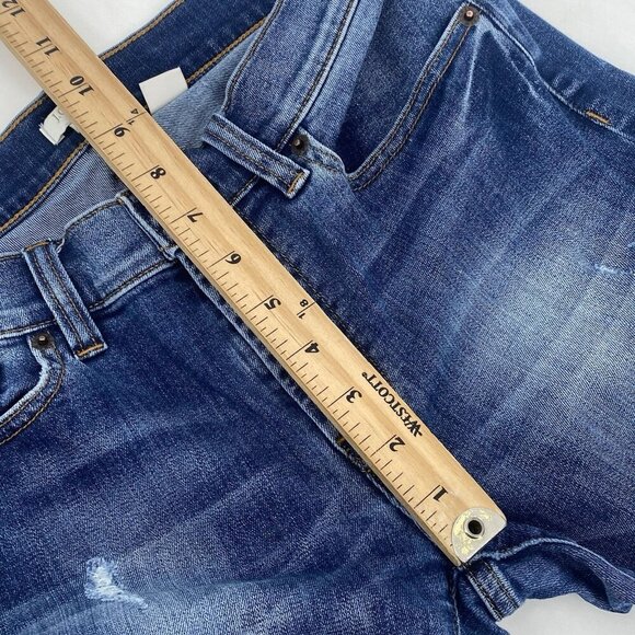 J. Crew Women's Size 27 Distressed Stretch Skinny Jeans E7486 Med Wash - Picture 9 of 10